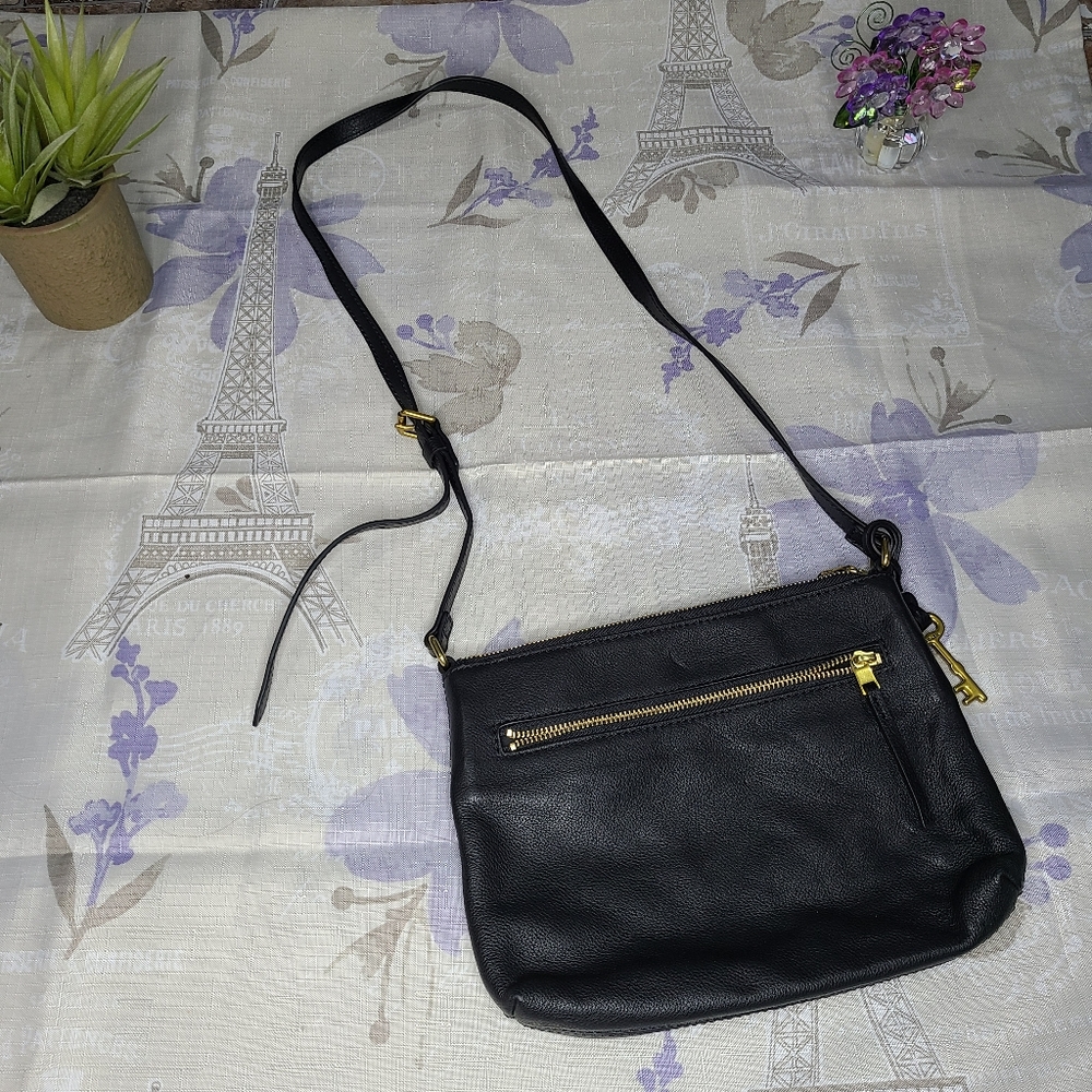Fossil Black Crossbody
